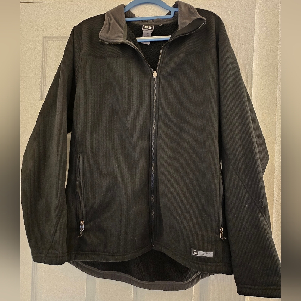 REI Recreation Equipment Inc. Classic Lightweight Full Zip Fleece Jacket Mens M